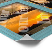 Erstellen Sie Ihren eigenen 6-poligen, grünen Holz Poster (Ecke)