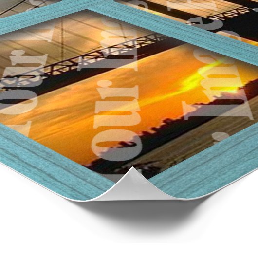 Erstellen Sie Ihren eigenen 6-poligen, grünen Holz Poster (Ecke)