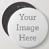 Runder Knopf, XXL, 15,2 Cm (Vorne & Hinten)