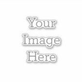 Medium 15,2 cm x 15,2 cm Individuell geschnittene Vinylaufkleber (Vorderseite)