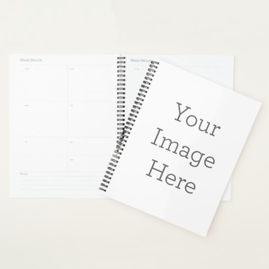 Standard (21,6 cm x 28 cm), Hart Cover, Schwarz Spiral Planner (Anzeige)