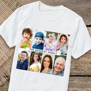 Erstellen Sie Ihren eigenen 8-Collage-Familienname T-Shirt