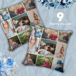 Erstellen Sie Ihren eigenen 9-Foto Collage Keepake Kissen<br><div class="desc">Einfaches und modernes Collage Kissen zum Personalisieren mit 9 Bildern. Ein tolles Kissen für die Geschenkfamilie für Ferien und besondere Anlässe.</div>