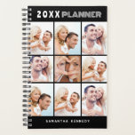 Erstellen Sie Ihren eigenen 9-Foto Collage Name 20 Planer<br><div class="desc">Moderne 9 Fotoplatte für einen speziellen Familienplaner.</div>