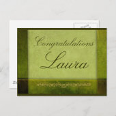 Erstellen Sie Ihren eigenen Abschluss Ankündigungspostkarte (Vorne/Hinten)