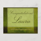 Erstellen Sie Ihren eigenen Abschluss Ankündigungspostkarte (Vorderseite)