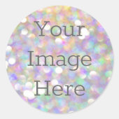 Erstellen Sie Ihren eigenen Abstrakten Opal-Glitze Runder Aufkleber (Vorderseite)