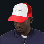 Erstellen Sie Ihren eigenen "ADD TEXT" Causal oder Truckerkappe<br><div class="desc">Drehen Sie sich die Köpfe und teilen Sie sich Ihr Bild mit diesem benutzerdefinierten, bedruckten Hut, der mit "ADD TEXT" auf der Vorderseite in schwarzem Schriftart gedruckt wurde. Ob Branding, Identität oder Spaß, die rot-weiße Farbkombination verleiht ihr einen seriösen Stil. Es ist komfortabel, dauerhaft und vollkommen persönlich. Ihre Worte, Ihr...</div>