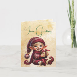 Erstellen Sie Ihren eigenen Adventure Vintage Weih Feiertagskarte