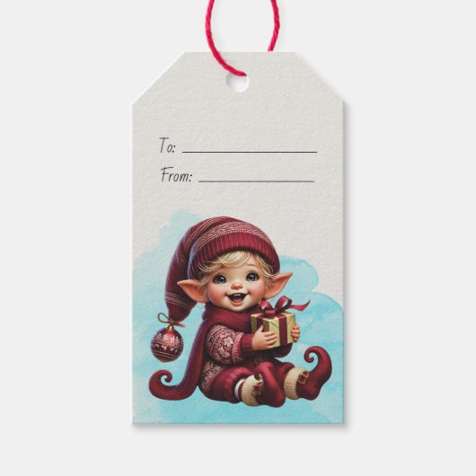 Erstellen Sie Ihren eigenen Adventure Vintage Weih Geschenkanhänger (Vorderseite)