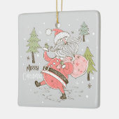 Erstellen Sie Ihren eigenen Albernen Weihnachtsman Keramikornament (Links)