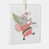 Erstellen Sie Ihren eigenen Albernen Weihnachtsman Keramikornament (Rechts)