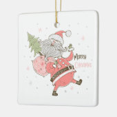 Erstellen Sie Ihren eigenen Albernen Weihnachtsman Keramikornament (Links)