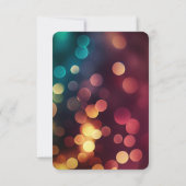 Erstellen Sie Ihren eigenen Aquamarinen Red Gold B RSVP Karte (Rückseite)