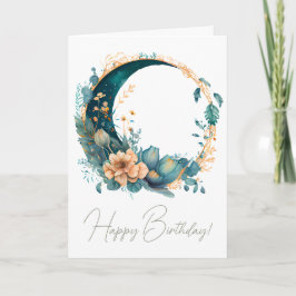 Erstellen Sie Ihren eigenen Aquamarinen und pfirsi Feiertagskarte