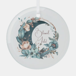 Erstellen Sie Ihren eigenen Aquamarinen und pfirsi Ornament Aus Glas