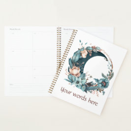 Erstellen Sie Ihren eigenen Aquamarinen und pfirsi Planer