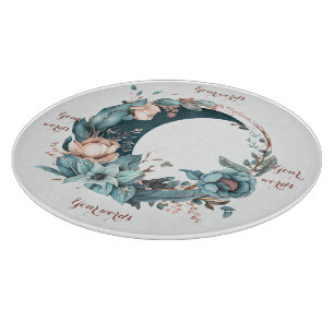 Erstellen Sie Ihren eigenen Aquamarinen und pfirsi Schneidebrett