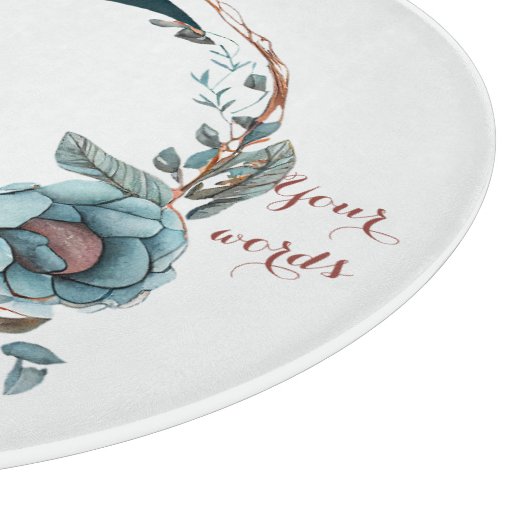 Erstellen Sie Ihren eigenen Aquamarinen und pfirsi Schneidebrett (Ecke)