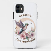Erstellen Sie Ihren eigenen Aquarell Hummingbird-I Case-Mate iPhone Hülle (Rückseite)