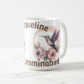 Erstellen Sie Ihren eigenen Aquarell Hummingbird-I Kaffeetasse (VorderseiteRechts)
