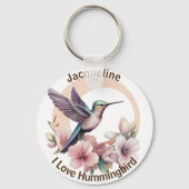 Erstellen Sie Ihren eigenen Aquarell Hummingbird-I Schlüsselanhänger (Vorderseite)