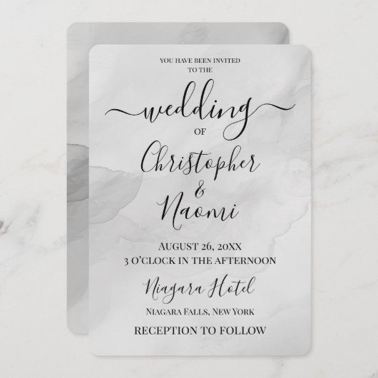 Erstellen Sie Ihren eigenen Aquarellhintergrund Einladung (Vorne/Hinten)