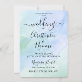 Erstellen Sie Ihren eigenen Aquarellhintergrund Einladung (Vorderseite)