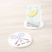 Erstellen Sie Ihren eigenen Badminton-Player Getränkeuntersetzer (Seite)