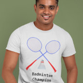 Erstellen Sie Ihren eigenen Badminton-Player T-Shirt