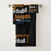 Erstellen Sie Ihren eigenen Basketball Time Player Badhandtuch Set (Insitu)