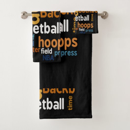 Erstellen Sie Ihren eigenen Basketball Time Player Badhandtuch Set (Insitu)
