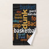 Erstellen Sie Ihren eigenen Basketball Time Player Badhandtuch Set (Handtuch)
