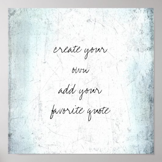 erstellen Sie Ihren eigenen bedrückten strukturier Poster (Vorne)