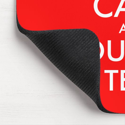 Erstellen Sie Ihren eigenen behalten Text für die Mousepad (Ecke)