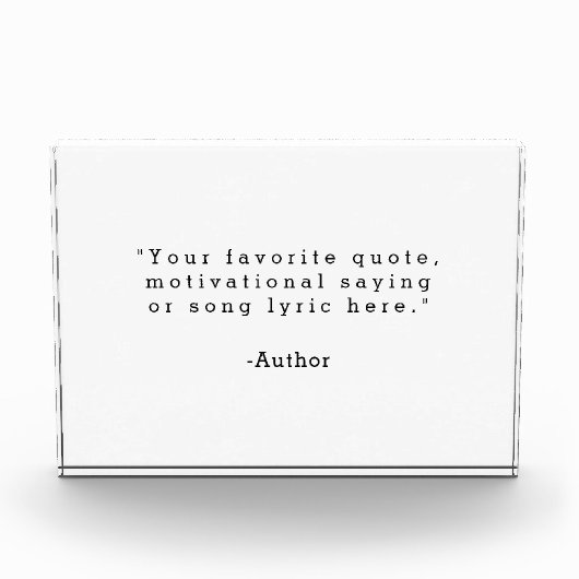 Erstellen Sie Ihren eigenen benutzerdefinierten An Fotoblock (Vorderseite)