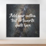 Erstellen Sie Ihren eigenen benutzerdefinierten An Künstlicher Leinwanddruck<br><div class="desc">Entwerfen Sie Ihre eigene,  individuelle Leinwand,  personalisieren Sie diese Leinwand mit eleganter Schriftzeichen-Kalligrafie. Das minimalistisch handgeschriebene Typografie-Design und der Raum mit dem nächtlichen Sternenhimmel Hintergrund.</div>