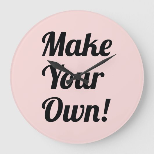 Erstellen Sie Ihren eigenen benutzerdefinierten Au Große Wanduhr (Vorderseite)