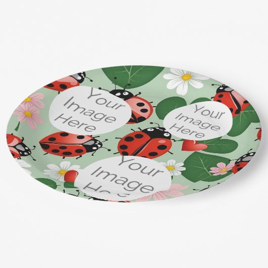 erstellen Sie Ihren eigenen benutzerdefinierten Fo Pappteller (Schrägansicht)