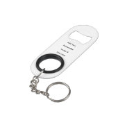 erstellen Sie Ihren eigenen benutzerdefinierten Te Mini Flaschenöffner (Rückseite Schrägansicht)