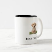 "Erstellen Sie Ihren eigenen" besten Hund-Vater-Ta Zweifarbige Tasse (VorderseiteRechts)