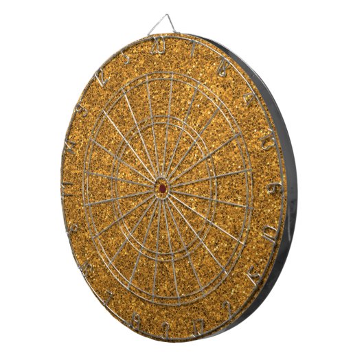 Erstellen Sie Ihren eigenen Blank-Gold-Glitzer Dartscheibe (Vorderseite rechts)