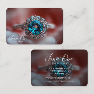 Erstellen Sie Ihren eigenen Blue Diamond Ring Visitenkarte