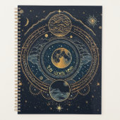 Erstellen Sie Ihren eigenen Blue & Gold Celestial  Planer (Vorderseite)