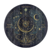 Erstellen Sie Ihren eigenen Blue & Gold Celestial  Schneidebrett (Vorderseite)