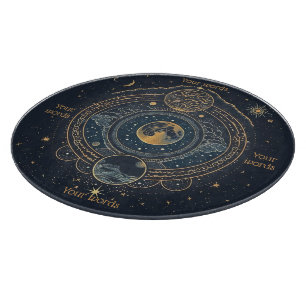 Erstellen Sie Ihren eigenen Blue & Gold Celestial Schneidebrett