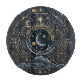 Erstellen Sie Ihren eigenen Blue & Gold Celestial  Schneidebrett (Vorderseite)