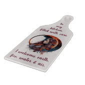 Erstellen Sie Ihren eigenen Blumen-Boho Herbstmond Schneidebrett (Ecke)