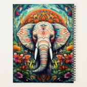 Erstellen Sie Ihren eigenen Blumenelephant Mandala Planer (Rückseite)