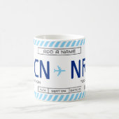 Erstellen Sie Ihren eigenen Boarding-Pass-Mug für  Kaffeetasse (Mittel)